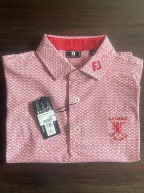 Men Footjoy Golf Shirt - Old St Andrews Medium